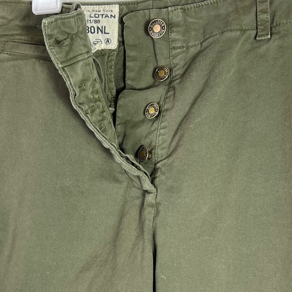 Nili Lotan Tomboy Chino Pants Green Size 6 - Picture 7 of 11